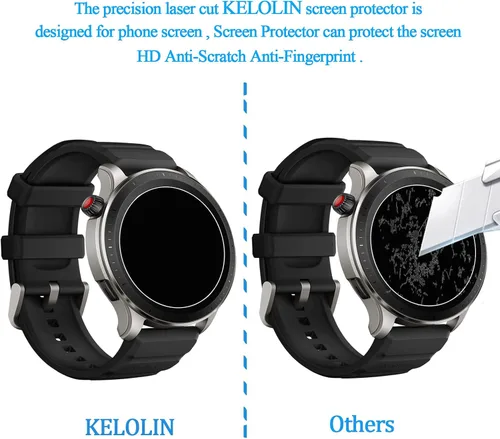Miniatura 5 de Protector de pantalla de vidrio templado para Amazfit GTR 4, antiarañazos, antirreflejos, antihuellas, compatible con Amazfit GTR 4