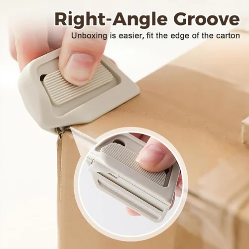 Miniatura 2 de Cortador de caja retráctil magnético, cuchillos de utilidad con auto-retracción mejorada con cuchillas de cerámica de ranura de ángulo recto