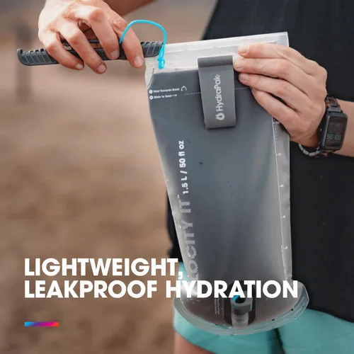 Miniatura 2 de HydraPak Velocity IT (depósito de hidratación de 1,5 L o 2 L) – Vejiga de agua aislada para paquete de hidratación – Válvula de mordida