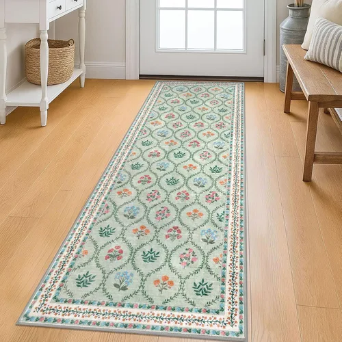 Miniatura 110 de KILOCOCO Alfombra de Pasillo 2x6, Alfombra de Pasillo Marroquí Súper Suave Lavable para Pasillo de Entrada, Alfombra de Cocina de Pasillo de Lana