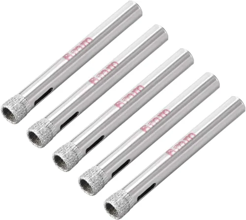 Miniatura 12 de uxcell Brocas de diamante de 0.157 in, sierras de agujero para azulejos de vidrio, porcelana, mármol, botellas de cerámica, ollas de ladrillo