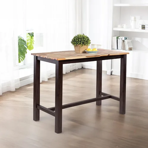 Miniatura 11 de Boraam Sonoma Pub Table - Cepillo de alambre de madera de granero