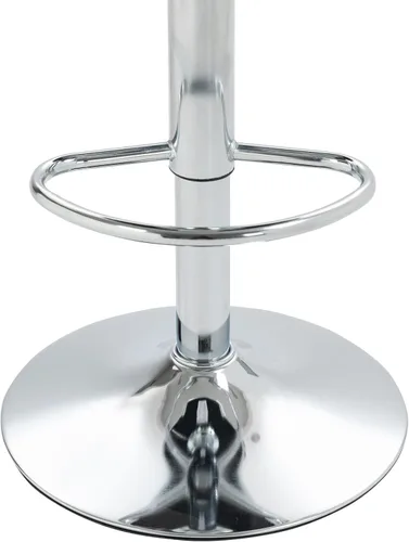 Miniatura 9 de Juego de 2 taburetes de bar giratorios de 360°, silla de bar de terciopelo ajustable a altura de mostrador moderna, taburete de metal plateado