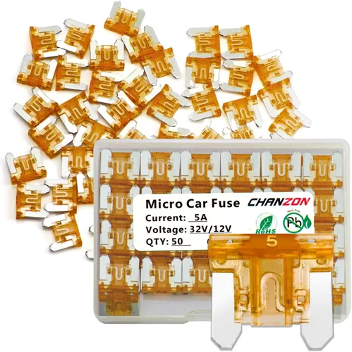 Miniatura 15 de Chanzon 10 Uds. 10 unids 10A bajo perfil Mini Micro Blade Fusible 10 Amp 32V Fusibles de soplado rápido para automóvil, camión, vehículo SUV