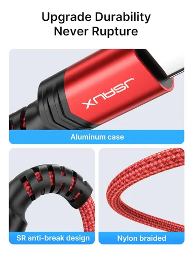 Miniatura 4 de JSAUX - Cable USB C a conector de audio auxiliar de 3,5 mm para iPhone 17 Pro Max/Air [1 m], cable tipo C a auriculares de 3,5 mm para coche estéreo
