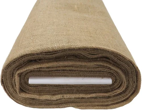 Miniatura 2 de LA Linen Tela de arpillera de yute de 60 pulgadas de ancho, 5 yardas/natural