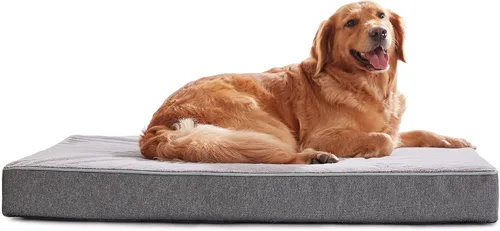 Miniatura 17 de WATANIYA PET Cama grande de espuma viscoelástica para perros, cama ortopédica para perros con espuma de gel refrescante, forro impermeable y funda