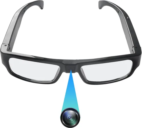 Gafas de Cámara HD 1080P Gafas de Video Gafas Inteligentes Gafas de Acción para Deportes al Aire Libre con Cámara para Ciclismo, Conducción, Caza,