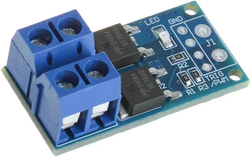 Miniatura 3 de 5PCS DC 5V-36V 15A (Max 30A) 400W Dual High-Power MOSFET Trigger Switch Drive Module 0-20KHz PWM Ajuste Interruptor Electrónico Tablero de Control