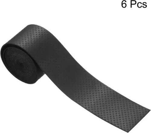 Miniatura 2 de PATIKIL Cinta de agarre de raqueta de tenis, PU Overgrip Ronda Surco Antideslizante Absorbe el sudor para caña de pescar de bádminton