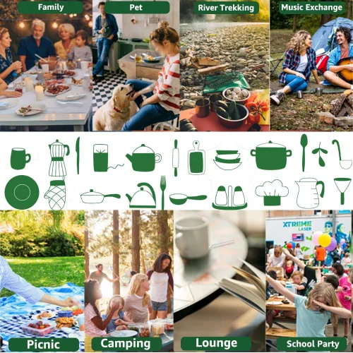 Miniatura 7 de MISISIPI [7.1 pulgadas, 100 piezas] Tenedores y cucharas 100% compostables, tenedores y cucharas biodegradables, resistentes, sin plástico, tenedor