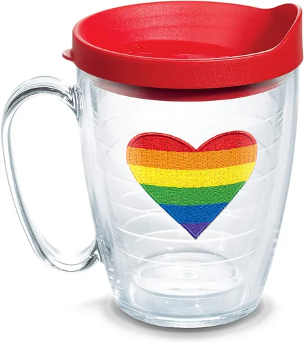 Miniatura 10 de Tervis Vaso aislado de doble pared Pride Heart hecho en Estados Unidos mantiene las bebidas frías y calientes, 24 onzas, clásico