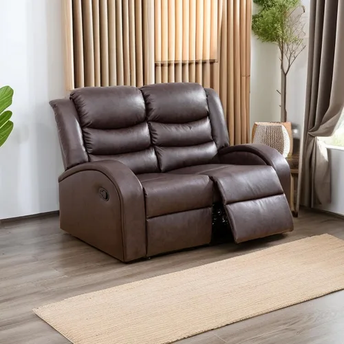 Miniatura 31 de A Ainehome Juego de sofá reclinable de lujo para sala de estar, juego de sofá reclinable de cuero y sillas de dos plazas, juegos de muebles de sala