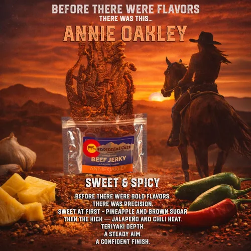 Miniatura 6 de Centennial Cuts Carne seca – 3 oz, Annie Oakley Sweet & Spicy