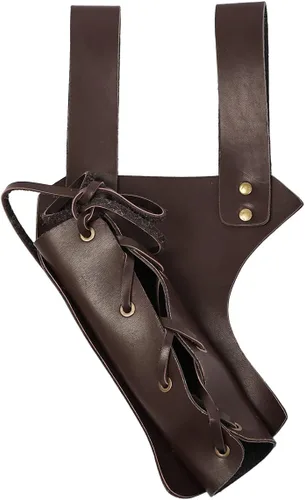 Miniatura 29 de BLESSUME Cinturón medieval de caballero con espada rana funda de estoque, soporte de vaina de estoque, 1 unidad