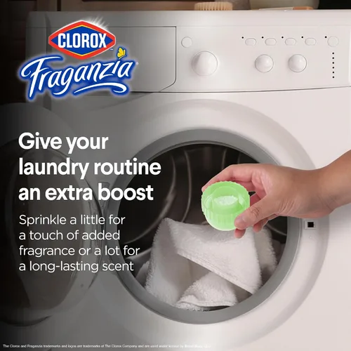 Miniatura 4 de Clorox Fraganzia Cristales Potenciadores de Aroma para Lavandería en Aroma de Madera de Cedro y Salvia - Perlas Perfumadas Frescas para el Lavado