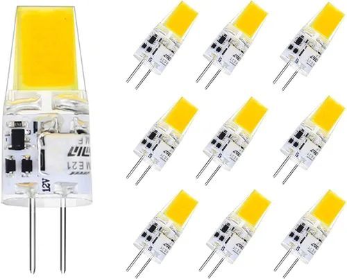 Miniatura 11 de Bombilla LED G4 regulable de 12 V, 24 V, tipo JC, equivalente a halógeno T3 G4 de 20 a 30 W, 2700 K blanco cálido, base G4 de dos pines, 300 lm