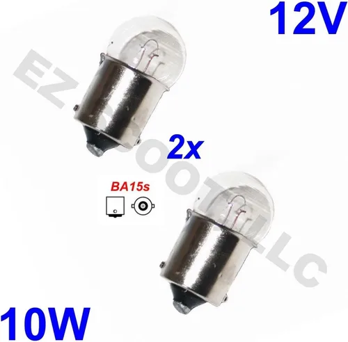 Miniatura 2 de BOMBILLAS DE LUZ DE LA SEÑAL DE GIRO DE TORNO OEM CLARO OEMPO 12V/10W GY6 CHINO SCOOTER MOPED ATV TAOTAO JONWAY JMSTAR BAJA ZNEN SSR BENZHOU ROKETA