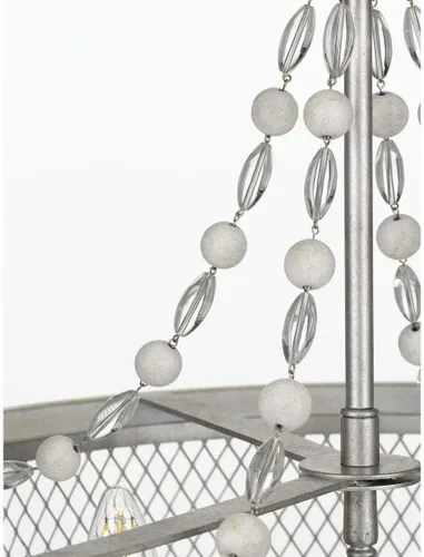 Miniatura 6 de Progress Lighting Austelle Collection - Lámpara de araña de 4 luces galvanizada