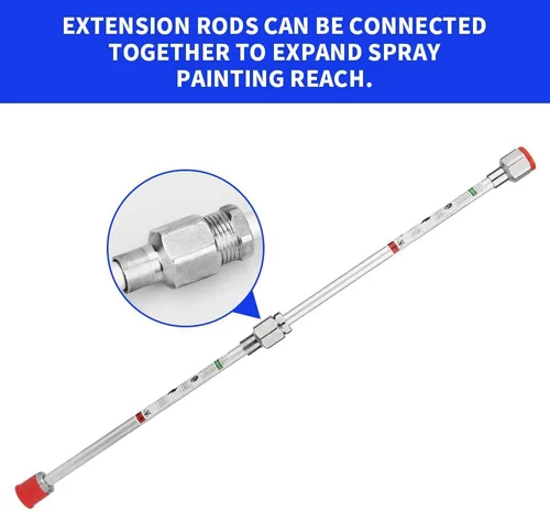 Miniatura 3 de Start sailingup - 2 postes de extensión para pistola de pintura sin aire + boquilla rociadora sin aire, repuesto G7/8-14 para pistolas de pintura