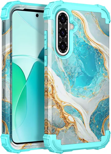 Miniatura 132 de Hocase Funda para Galaxy A37 5G, protección resistente a prueba de golpes, parachoques de goma de silicona suave+funda protectora híbrida