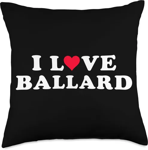 Miniatura 4 de I Love Ballard Shirt For Girlfriend Boyfriend I Love Matching Girlfriend & Boyfriend Ballard Name Throw Pillow, 16 x 16 pulgadas, multicolor