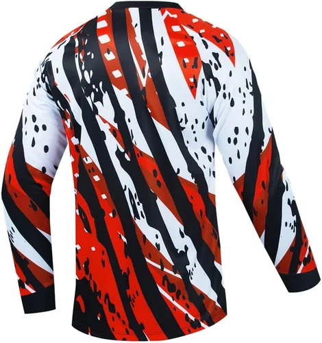 Miniatura 93 de Hotlion Camiseta de ciclismo para hombre, manga larga, MTB Motocross, ropa de carreras todoterreno