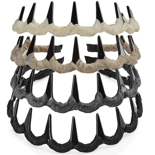 Miniatura 16 de 4 unidades - Diadema multicolor con dientes de resina protectora - Diadema con peine - Accesorios para el cabello para mujer por Beauty hair