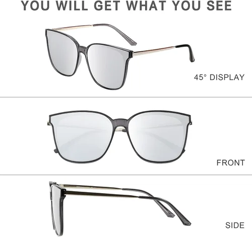 Miniatura 4 de Duco - Lentes de sol redondos vintage para mujeres y hombres con protección UV de moda para la playa