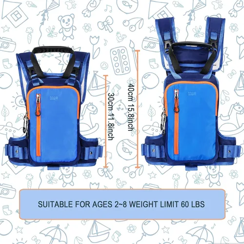 Miniatura 4 de QOGIR Arnés de esquí y snowboard para niños: aprenda a esquiar y enseñe a su hijo el control de velocidad
