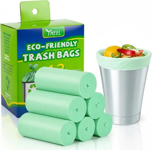 Bolsas de basura pequeñas de 1.2 galones: YHEEL Bolsas de basura para baño sin perfume, bolsas de basura pequeñas, bolsas de basura fuertes y a