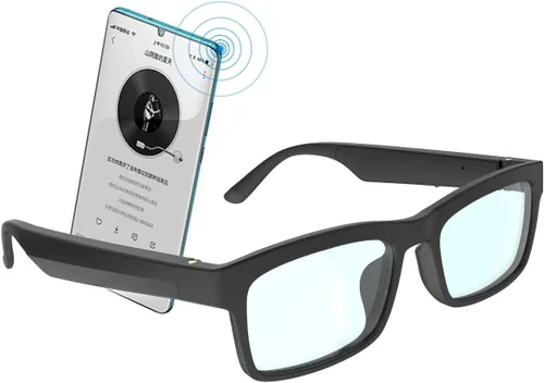 Miniatura 13 de GS01 Smart Bluetooth Gafas de sol, gafas de sol de audio con altavoz, lente polarizada UV400, música abierta del oído, control táctil
