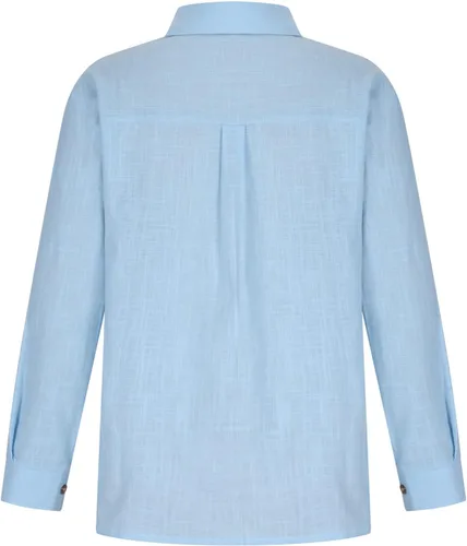 Miniatura 144 de SMIDOW Camisa de algodón y lino con botones para mujer
