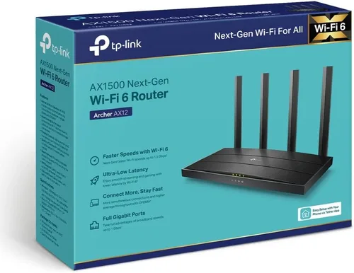 Miniatura 4 de TP-Link Archer AX12 WiFi6 Router AX1500 1xGb WAN