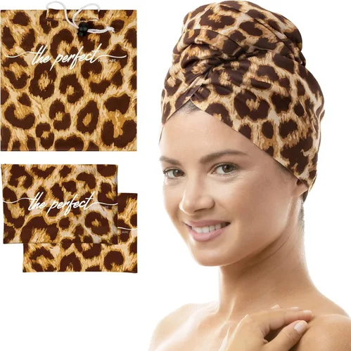 Miniatura 8 de THE PERFECT HAIRCARE Curly Hair Girls Juego de Toallas de Microfibra para Plopping - Envoltorio Anti-encrespamiento Sedoso y Suave para Secar
