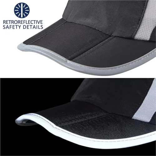 Miniatura 5 de GADIEMKENSD Sombrero reflectante plegable para exteriores, diseño sin estructura, protección solar UPF 50+, sombreros deportivos para mujeres