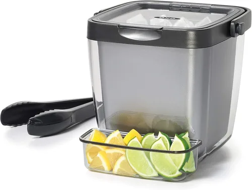 Miniatura 2 de OXO Good Grips - Cubo de hielo con pinzas, cuchara y bandeja para adornar