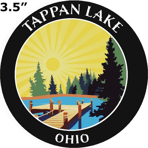 Miniatura 2 de Lake Dock - Tappan Lake - Ohio 3.5 pulgadas ventana coche camión calcomanía vacaciones aventura tema novedad apliques