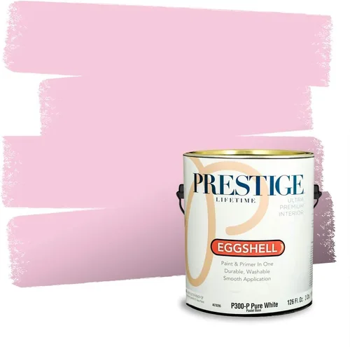 Miniatura 407 de Prestige Paints Pintura exterior e imprimación en uno, 1 galón, plano, coincidencia comparable de Valspar* Amber Rose*