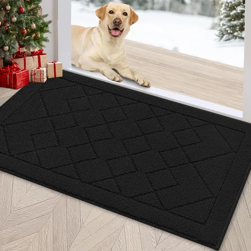 Miniatura 18 de REFETONE Tapete para interiores, tapete para puerta trasera o delantera de 20 x 32 pulgadas, felpudo, parte trasera de goma, antideslizante