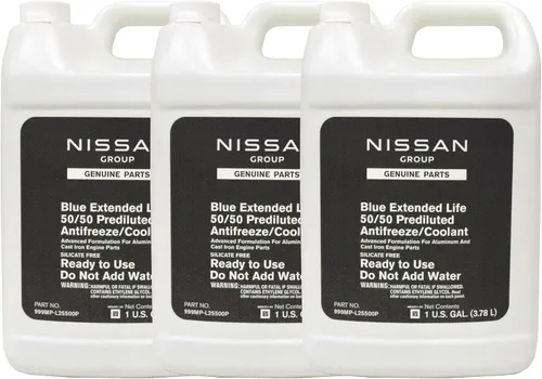 Nissan Líquido genuino 999MP-L25500P azul larga duración anticongelante/refrigerante - 3 galones