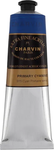 Miniatura 132 de Charvin Pintura acrílica profesional extrafina – verde absenta, tubo de 2.1 fl oz, pigmentos de triple fresado, resistente a la luz, pinturas