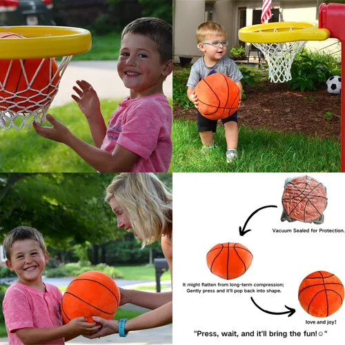 Miniatura 3 de Tplay - Almohada de felpa de baloncesto para niños: suave y resistente al desgarro, 1000+ juguete de peluche probado, regalos de juego en interiores