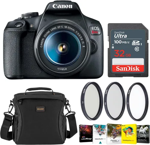 Miniatura 7 de Canon EOS Rebel T7 - Kit de 2 lentes para cámara DSLR con EF-S de 0.709-2.165 in es II y EF 2.953-11.811 in III, 24.1MP APS-C, Full HD, Wi-Fi