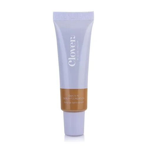 Miniatura 14 de Clover Skin Is In Serum Foundation Suero facial hidratante, base ligera, libre de crueldad animal y vegano, con escualano y cera de semillas de 10