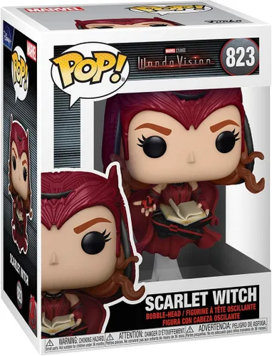 Miniatura 2 de POP Marvel: WandaVision - Figura de vinilo de The Scarlet Witch Funko Pop! (incluye funda protectora de caja compatible), multicolor, 3.75 pulgadas
