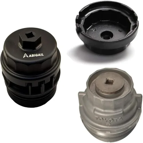 Miniatura 4 de Llave de filtro de aceite de servicio pesado compatible con Toyota, Lexus, RAV4, Camry, Tundra, Highlander, Sienna Herramienta de extracción de tapa