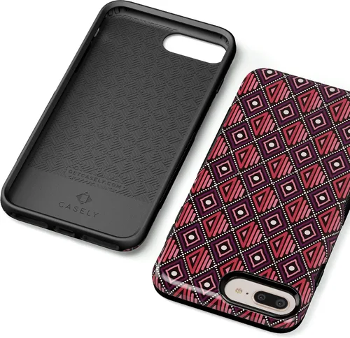Miniatura 9 de Casely Funda para iPhone 6/7/8 Plus Funda con estampado de festival (solo buenas vibraciones)