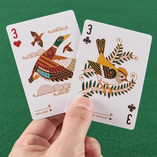 Miniatura 3 de Underdog Games Cartas temáticas de pájaros "Bird in The Hand" 54 piezas de impresionante arte personalizado Un pájaro único en cada carta