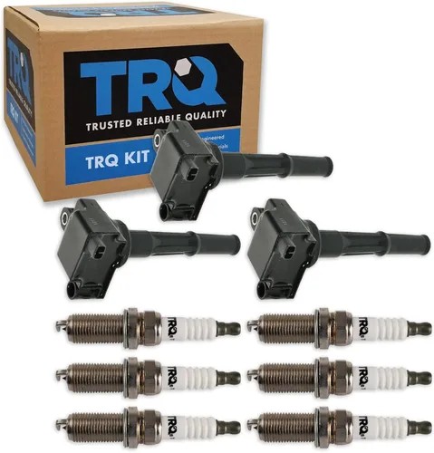 Miniatura 66 de Kit de Bobina de Encendido y Bujía TRQ 8 Piezas Bujías de Iridio Compatibles con Mercedes-Benz C250 2012-2015 y SLK250 2012-2015